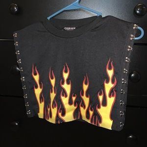 Flame Crop Top